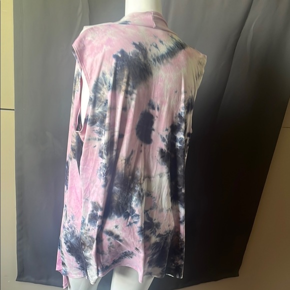 Popana Pink and Blue Tie-Dye Swim Coverup - Picture 4 of 4